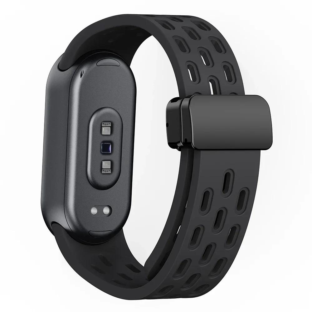 Sports Silicone Strap For Xiaomi Mi Band 9 Breathable Smart Watch Watchband Replacement Bracelet for Mi Band 8 9 Accessories