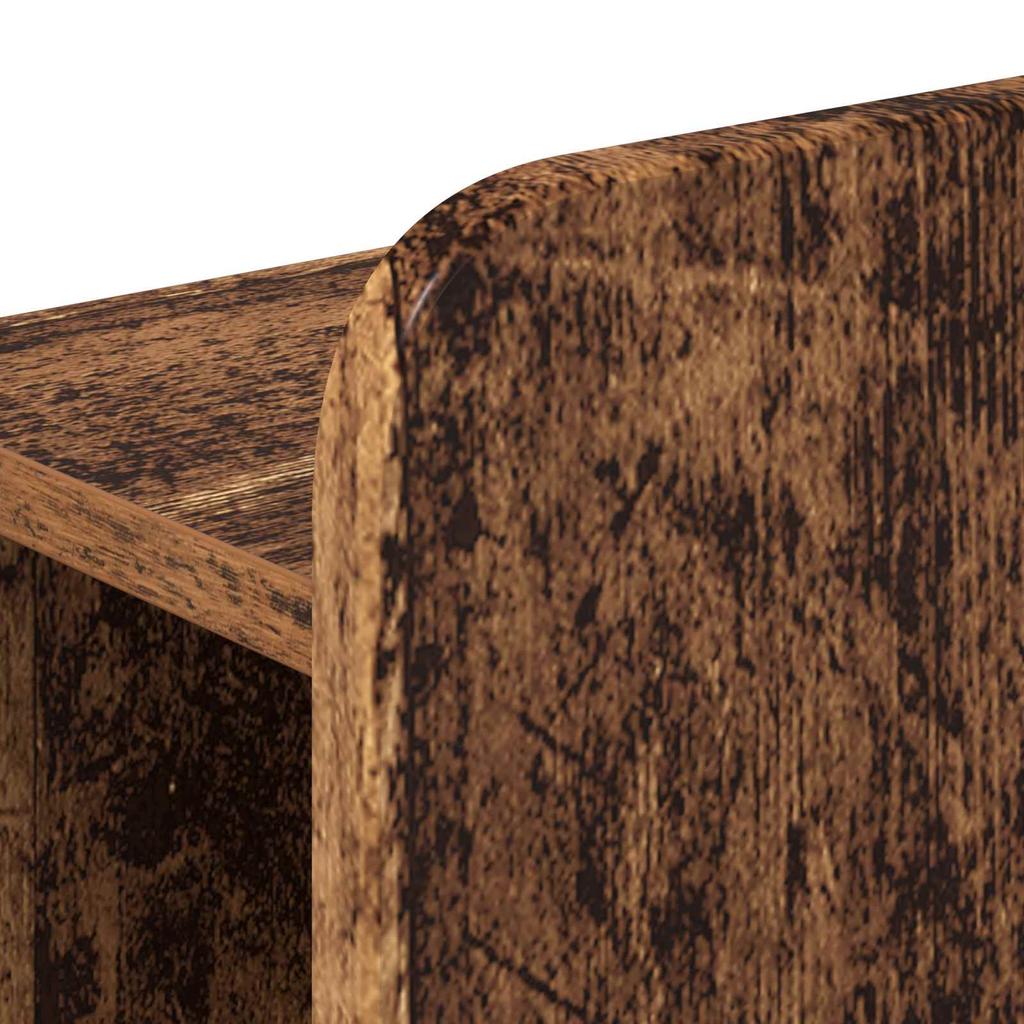 Headboard Cabinet with Storage Reclaimed Wood Effect Wood Based Material