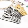 Mirror 6/24Pcs Tableware Set Stainless Steel Cutlery Knife Cake Fork Coffee Spoon Dinnerware Vintage Home Kitchen Flatware Set