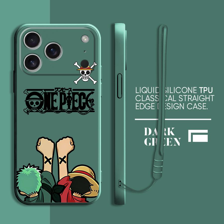 One Piece Cute Phone Cover Case for Apple iPhone 17 Pro Max 11 XS XR 7 8 16 Air 12 Plus 15 13 Mini