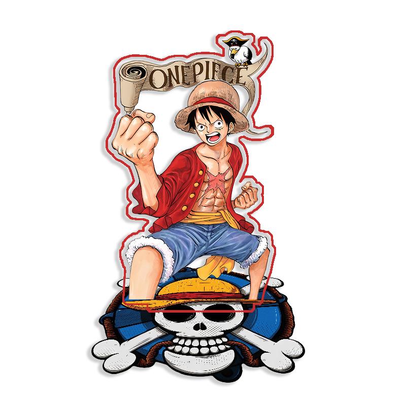 Standing Sign For OPCG OP Monkey D. Luffy Self Made Cartoon Anime Game Desktop Decoration Toy Fans Gift 15cm