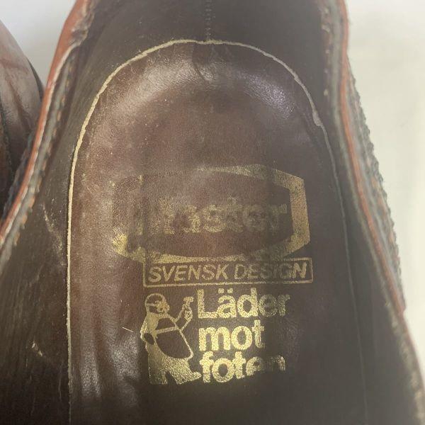 Vintage 70s-80s Master Suensk Design Full Brogue Business Shoes Size 6 24.5-25.0cm Brown(USED)