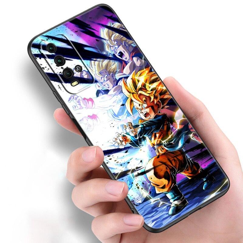 Japan Anime Kind Goku Silikon Handyhülle Für Xiaomi Redmi Note 10 10T 10S 9S 8T 9 8 7 Pro Max 8A 9A 9C 9T Schwarz Weiche Hülle Coque