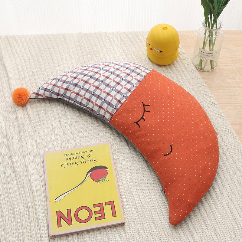 

Двухслойная пряжа Moon Baby Подушка с наполнителем из гречневой лузги Удобная милая детская подушка из гречневой лузги 30 * 56