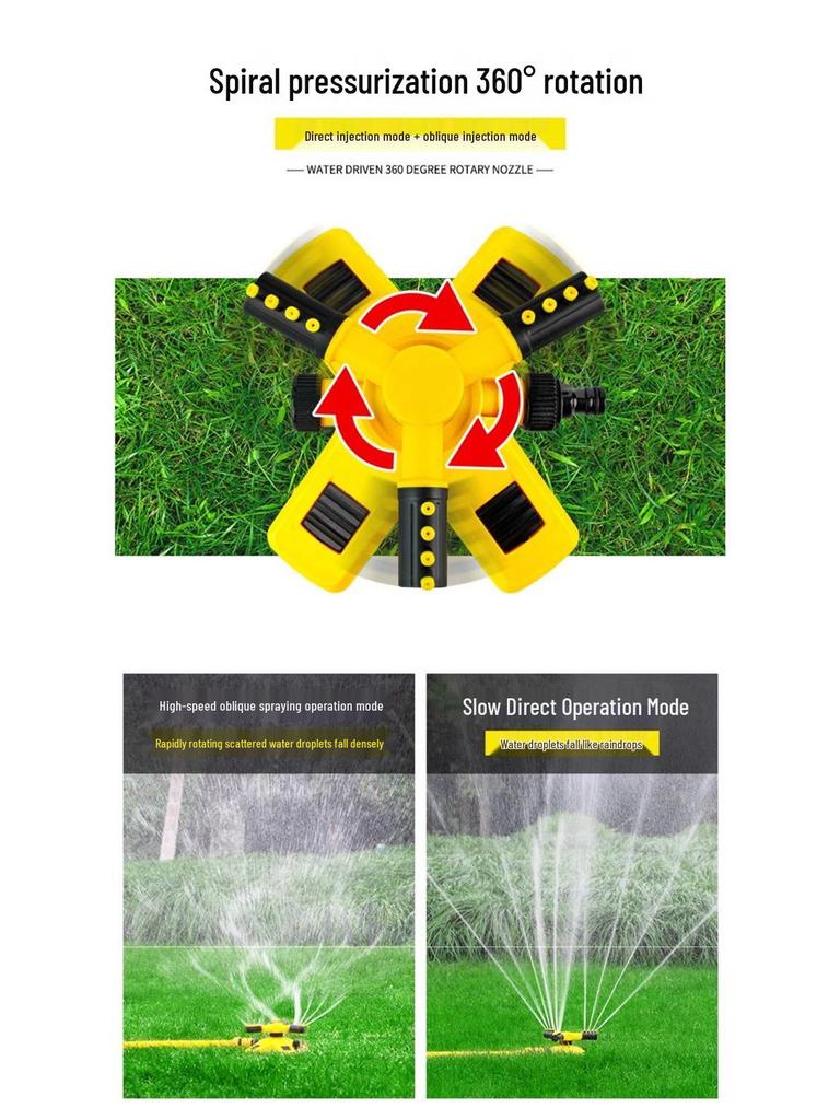 360° Rotating Lawn and Garden Automatic Sprinkler Head