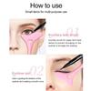 Winged Eyeliner Stencil Mascara Shield Applicator Set Resusable Silicone Eyeliner Guide Tool for Eye Makeup