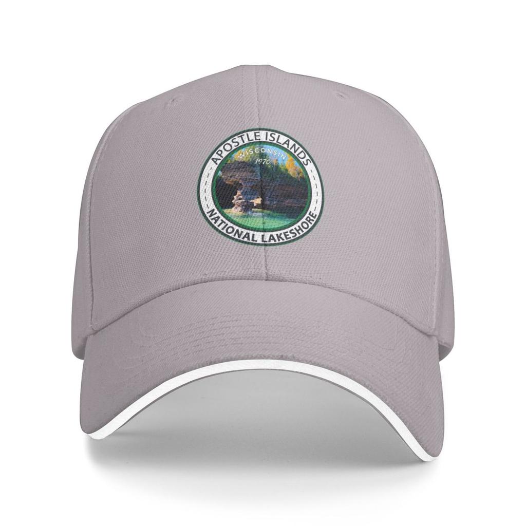 Apostle Islands National Lakeshore Wisconsin Badge Baseball Cap Beach Kids Hat Men Hats Womens