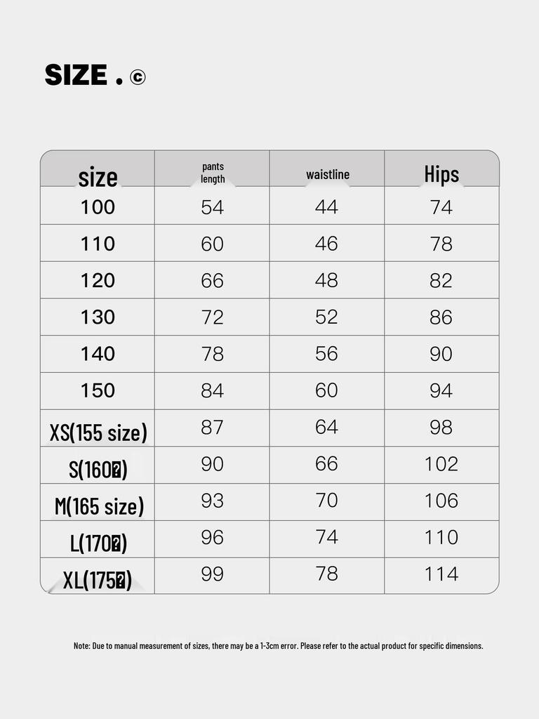 Girls' Summer Thin Wide-Leg Cropped Pants