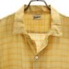 Stephens 60s Vintage Check Pattern Short Sleeve Shirt XL Yellow Men's Used