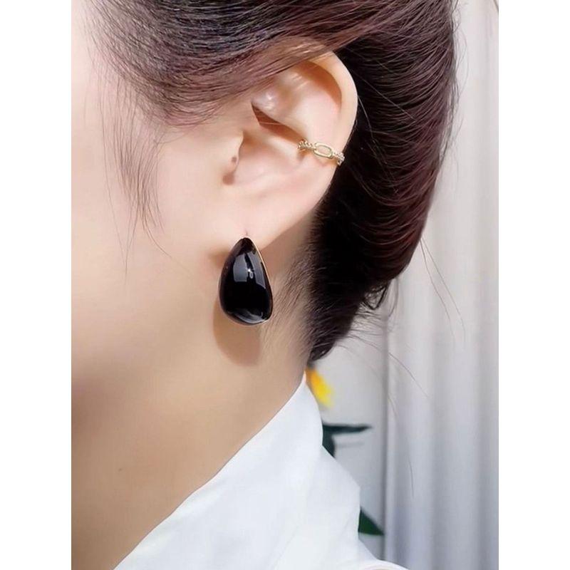 Drip Glazed Personalized Women's Color European and American Earrings 925 Silver Needle