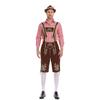 Cosplay new German traditional beer festival costume plaid shirt men's beer suspenders set Halloween beer costume