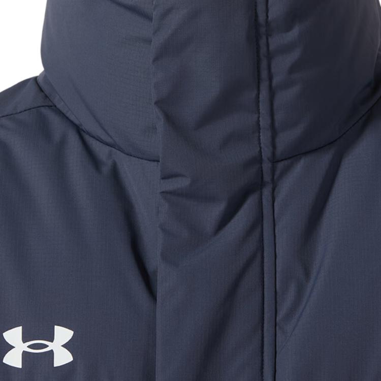 Under Armour Stand Collar Long Sleeve Down Jacket Breathable Knitted Pants Casual Sports Suit Men suit 23600802-013+23600703-001