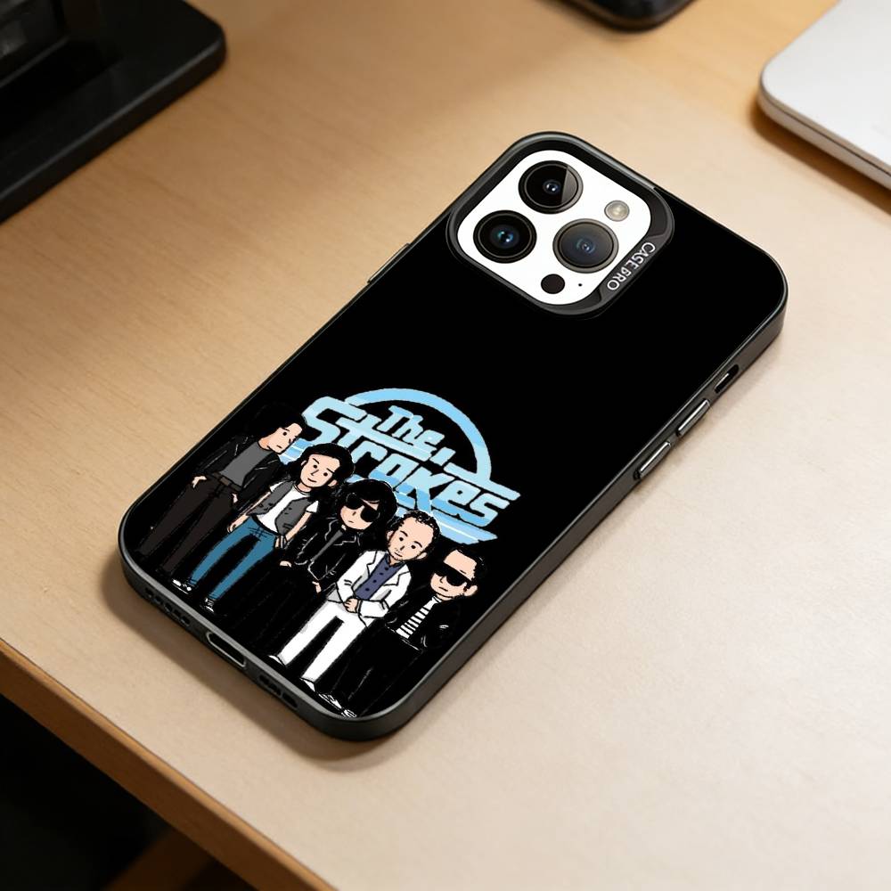 Band The s-Strokes  Phone Case For iPhone 17,16,15,14,13,12,11 Plus,Pro Max,XS,Colorful Silver Phone case Funda Cover