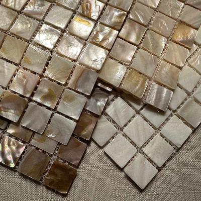 Shell Mosaic Tile Natural White Mother of Pearl Wall Backsplash Bathroom Tiles Fish Scale Sheet Kitchen 917