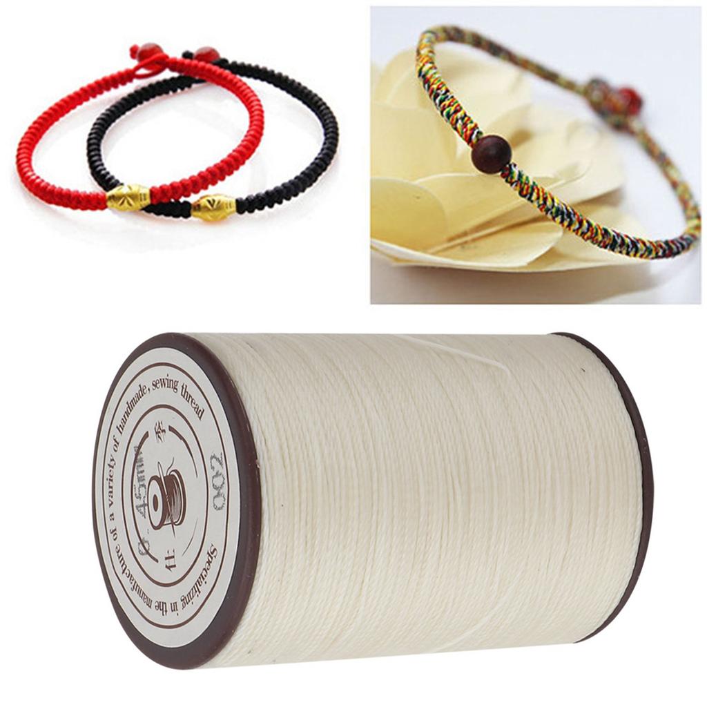 0.45mm Leather Sewing Wax Cord 160mCelsiusRoll Handwork Knitting Craft Wax Thread(Black)