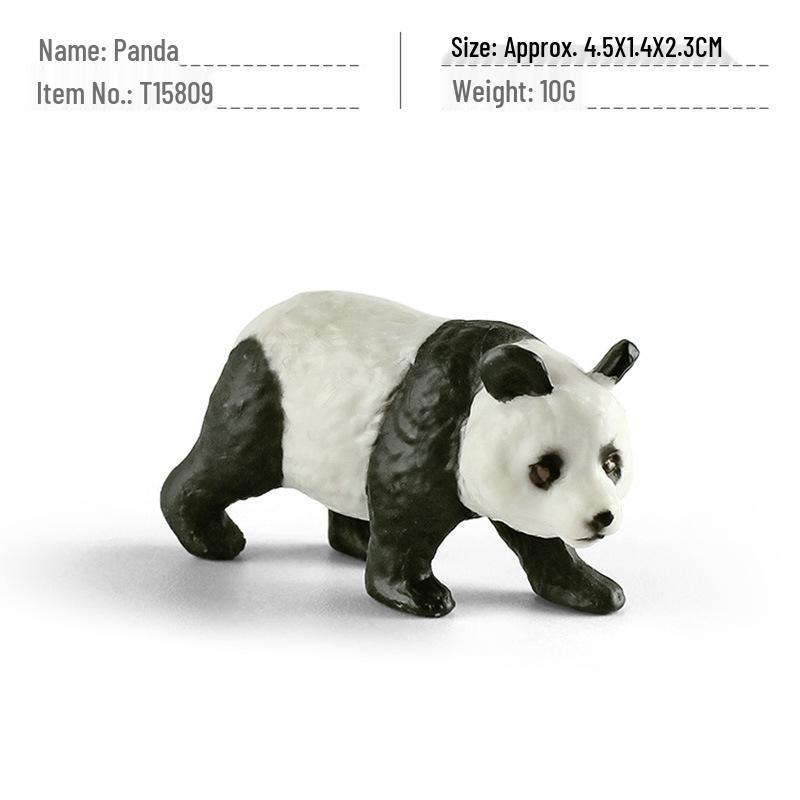 Cross-border Children s Giant Panda and Cub Figure Ornament with Red Panda