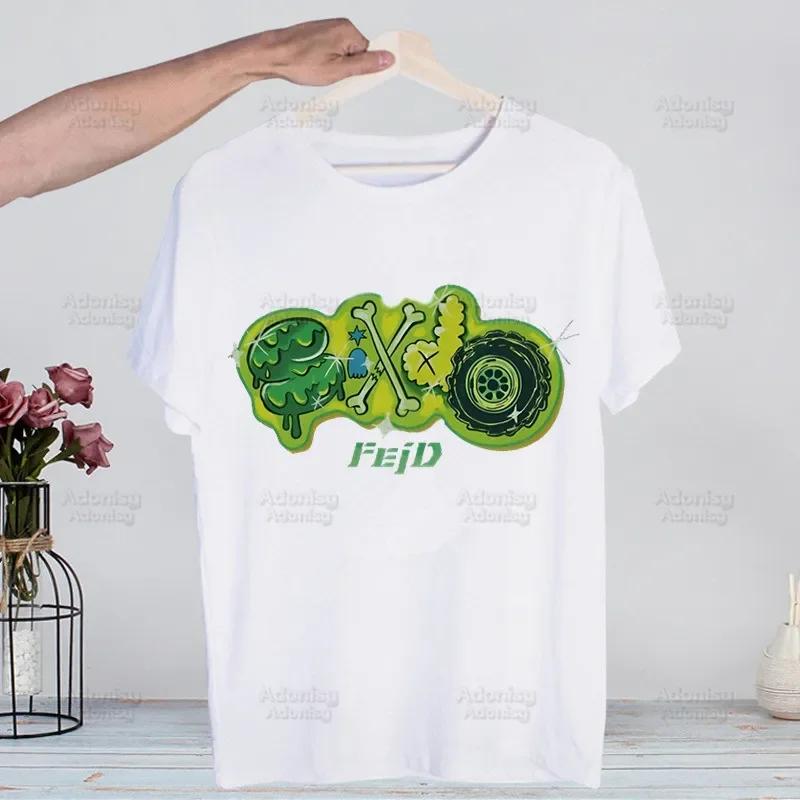 The Ferxxo Feid 90s Rapper Feid Ferxxo Harajuku T-shirts Summer Men Hip Hop Funny Tshirt Streetwear t shirts Short Sleeve Tops