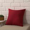 Plain Solid Color Throw Pillow Case Home Sofa Linen Cotton Square Cushion