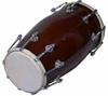 Handmade Dark Wood Indian Folk Dholak Drum with Protective Cover – Traditional Percussion Musical Instrument