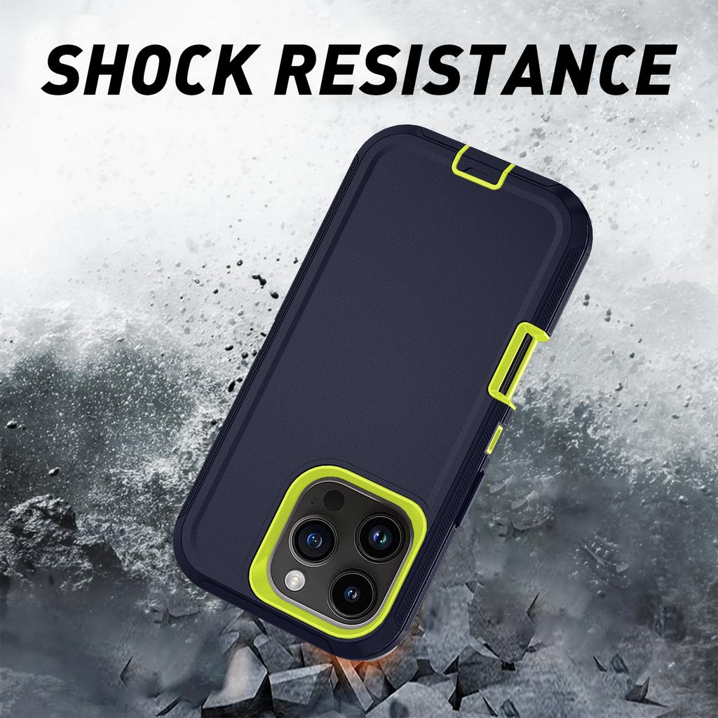 Armor Shockproof Defender Phone Case For 11 12 13 14 15 Pro Max X XS XR XSMAX 7 8 Plus SE2 SE4 Hard PC+TPU Back Cover