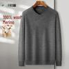 Shanshan Men's V-Neck 100% Lamb Wool Business Casual Sweater