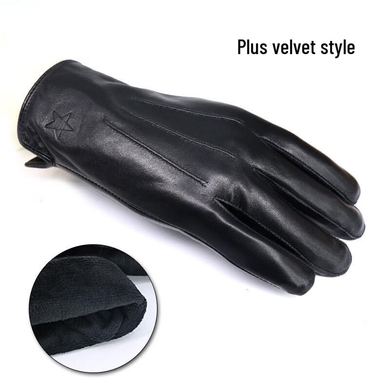 

Мужские водонепроницаемые теплые перчатки из натуральной овчины с флисовой подкладкой