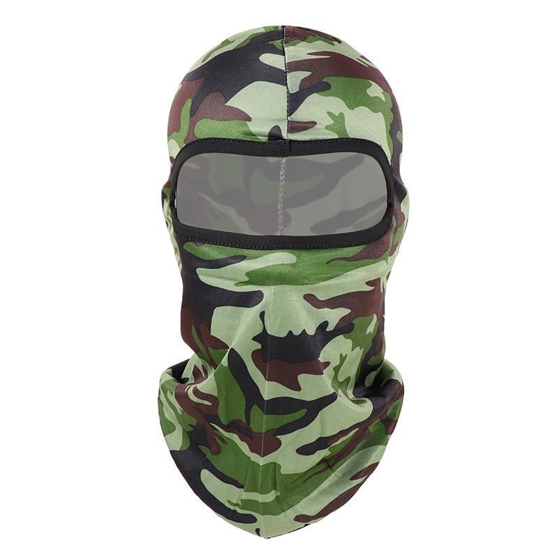 Motorcykel Cykel Vindtæt Ansigtsmaske Camouflage Fiskeri Halsrør Åndbar UV Solbeskyttelse Cykling Ansigtsmaske