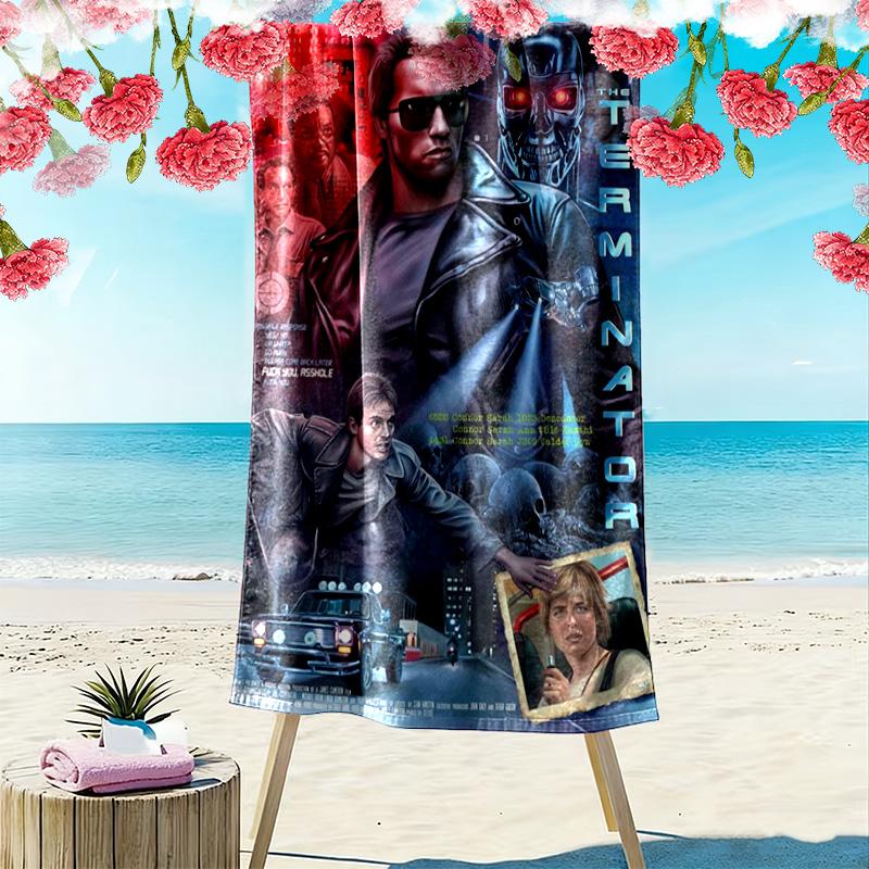 Action Heroes Unite beach towel Outdoor camping Portable for travel Absorbent bath towel quick-drying swim towel Outdoor pool towel