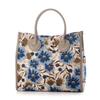Kashkash Jacquard Square Tote Bag 10-00-03190 Women's LGY