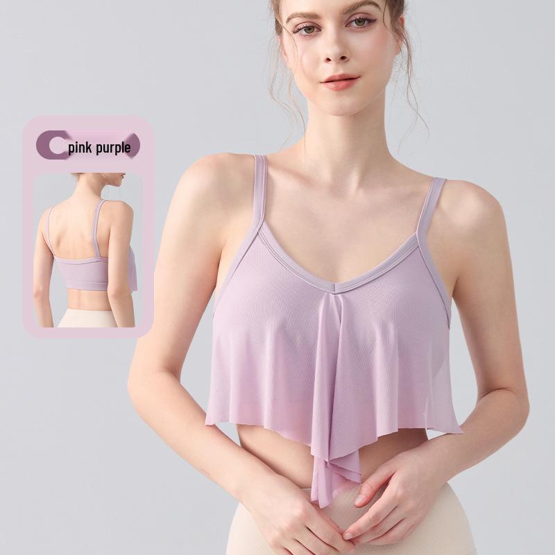 

2025 Women’s High-Quality Yoga Vest, Elegant with Fixed Chest Pads, Beautiful Back Design, Fitness Sports Bra. Extra Large