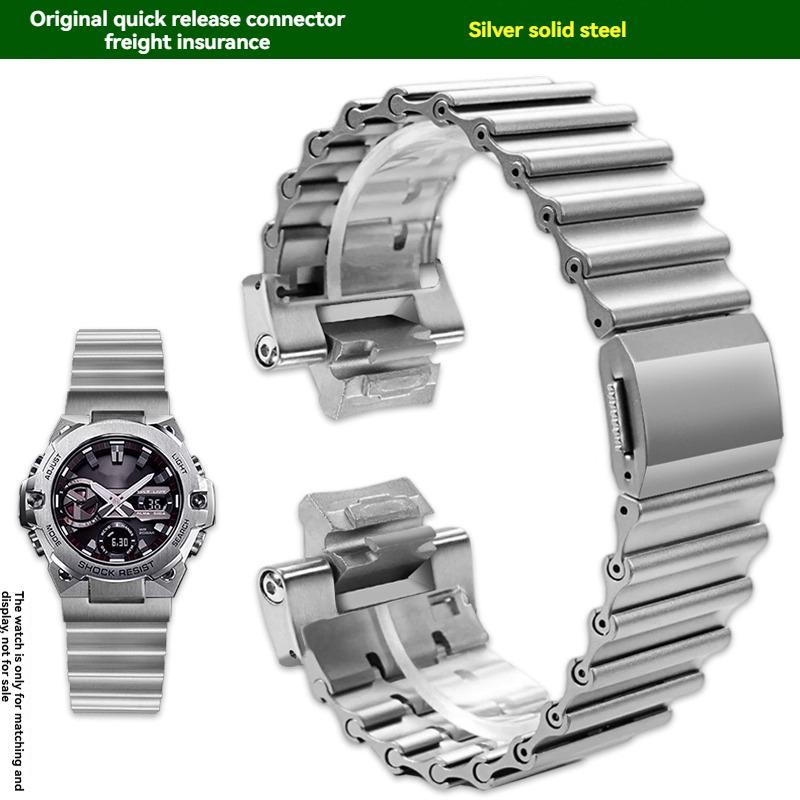 

Для серії Casio G-SHOCK Чорний Воїн GST-B400 модифікований сталевий ремінець ремінець для годинника з нержавіючої сталі чоловічі модні аксесуари GST-B400mm