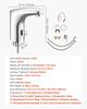 Touchless Bathroom Sink Faucet, Automatic Motion Sensor Restroom Toilet Faucet, Hands-Free Adjustable Cold Hot Single Handle Water Mixer Battery