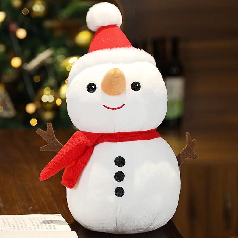 Weihnachtsmann Schneemann Rentier Plüschtier Kreatives Weihnachtsgeschenk für Mädchen Feiertag Niedliches Weiches Plüschtier