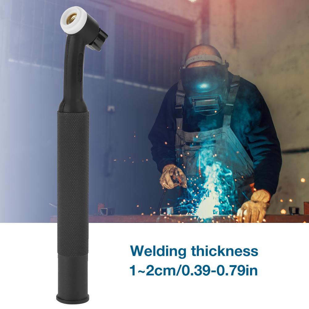  WP9 SR9 Welding Torch Head Flexible     Cooled Replacement for WP9 SR9 Torch Black 19.5cm 69g 