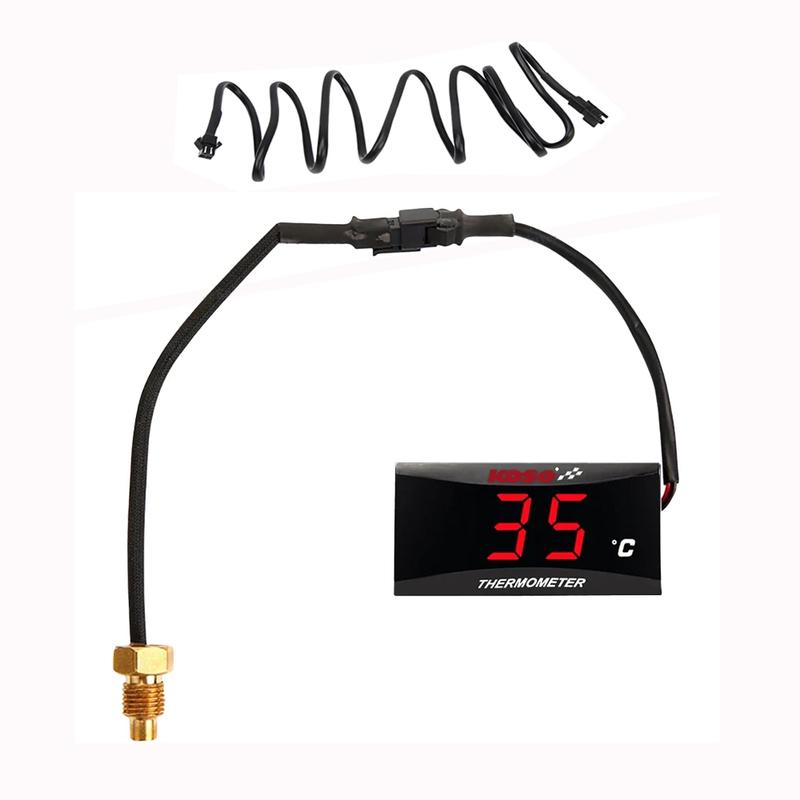 KOSO Water Temperature Gauge Mini Meter Thermometer Motorcycles Universal For XMAX300 250 NMAX155 CB400 CB500X Sensor Accessorie