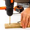 30 Pcs Set Twist Drill Bit 1/4in Shank 1/16 To 1/2in High Speed Steel Twist Drill Bits with Extension Rod Storage Case