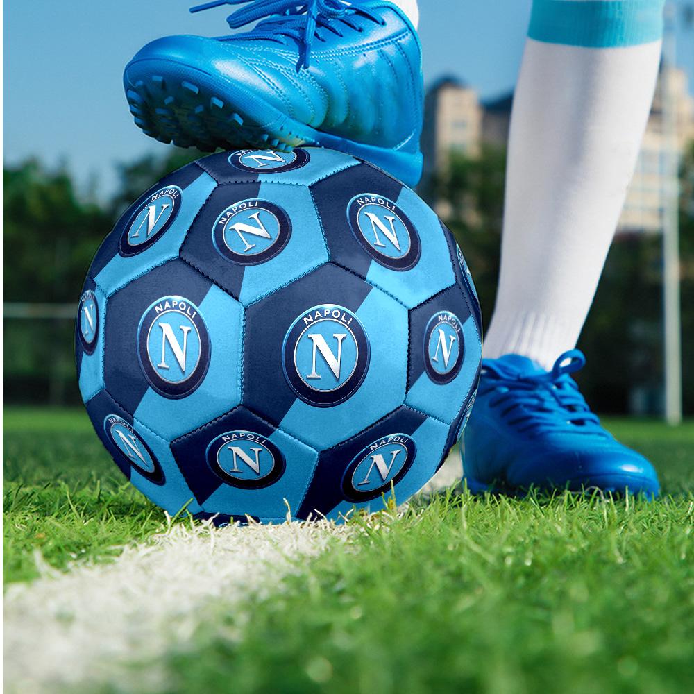 Pallone da Calcio Napoli FC Taglia 5 Standard Durevole per Allenamento e Partita Sport all'Aperto per Adulti