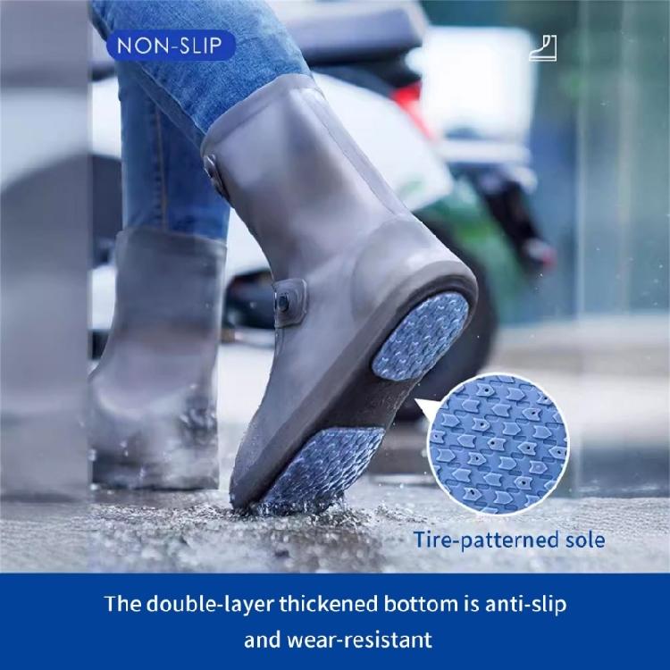 Couvre-chaussures Épaissis Couvre-bottes pour Adultes Enfants Avec Semelles Antidérapantes Fermeture à Boucle Réglable Bottines Réutilisables Sur-chaussures