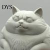 Desktop Decorations for Office Fat Cat Figurine, Cute Lazy Desk Car Decor with Solid Base, Heartwarming Holiday Gifts Mini Calming Statue Office,