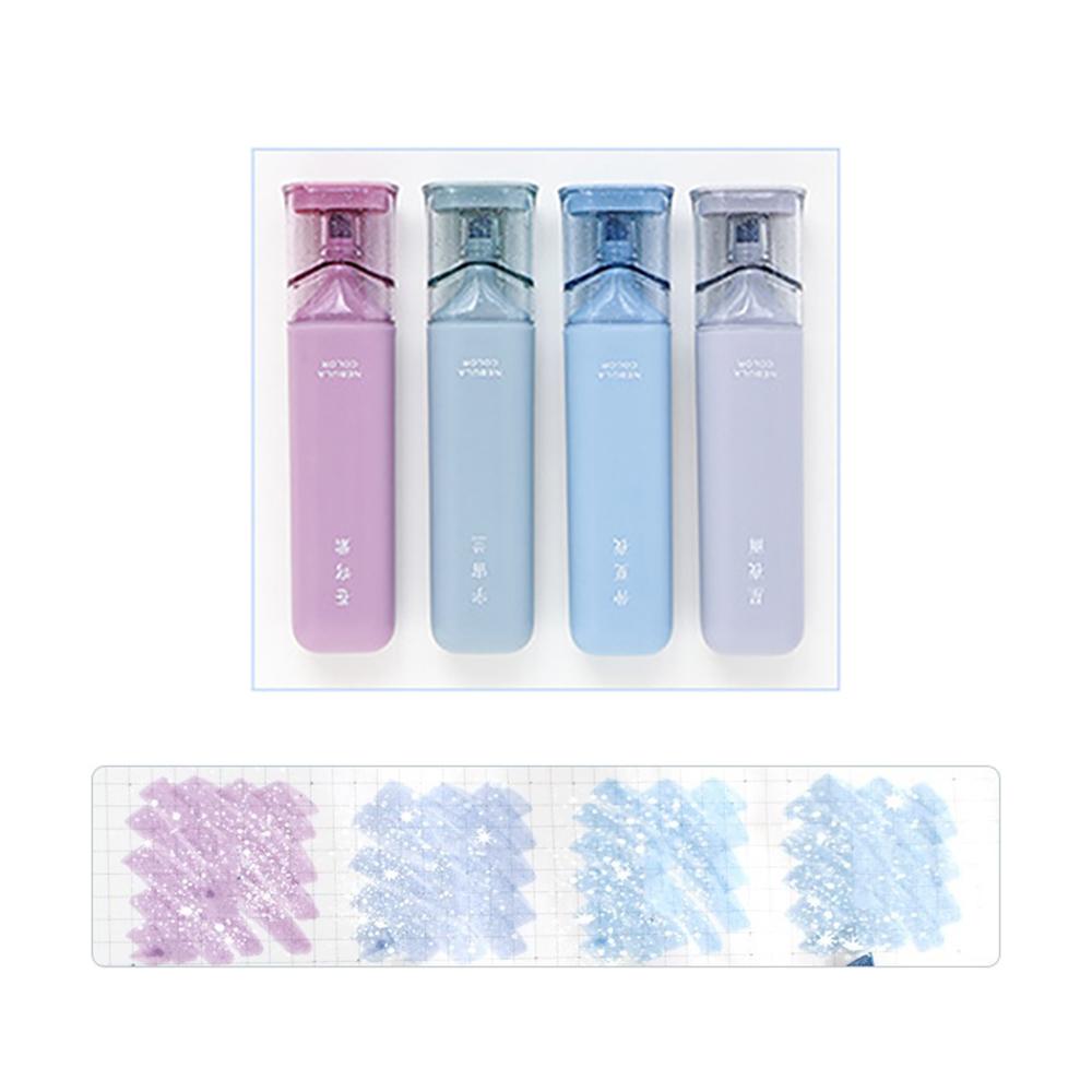 

4 Color Highlighter Pen Fine Flash Markers Painting Maker For Scrapbook Diary Journal Student Kids Stationery Supplies