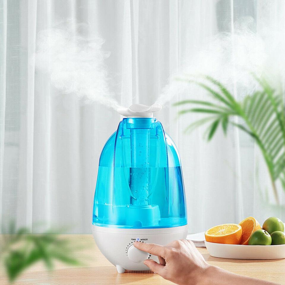 

4000ML Ultrasonic Air Humidifier Double Sprayers Big Mist Volume Fog Mist Maker Essential Oil Diffuser For Home Office Baby Room EU