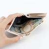 Hiroko Koshino Femme Bifold Wallet with Clasp Large Popular Brand Women's Closure, Two-Tone Design, Capacity, (Black)