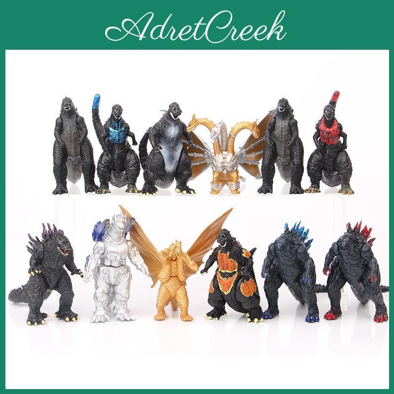 Unique Godzilla Figurine Set Featuring 12 Colors And Designs Pvc Collectible Toys