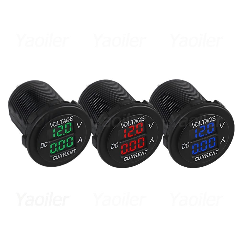 DC 6V-60V Digital Voltage Meter Car Motorcycle Voltmeter Voltage Tester Measurement for Car Motorcycle ATV Boat Yacht Voltmeter