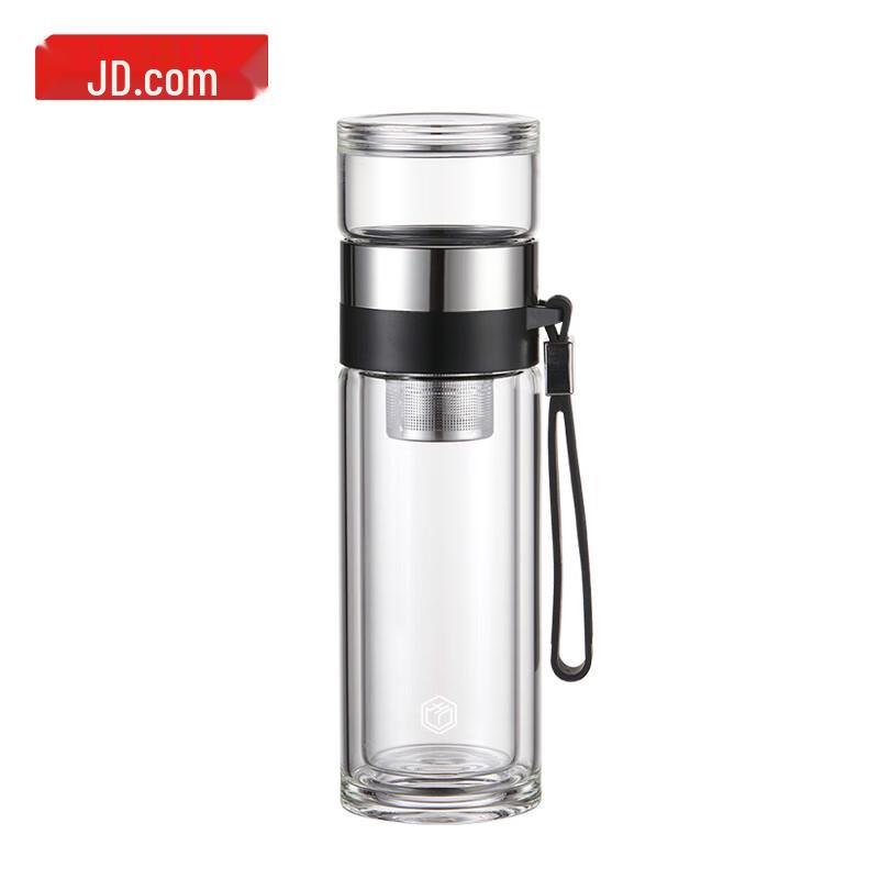 Двухслойная стеклянная бутылка-заварник Jingdong Zao