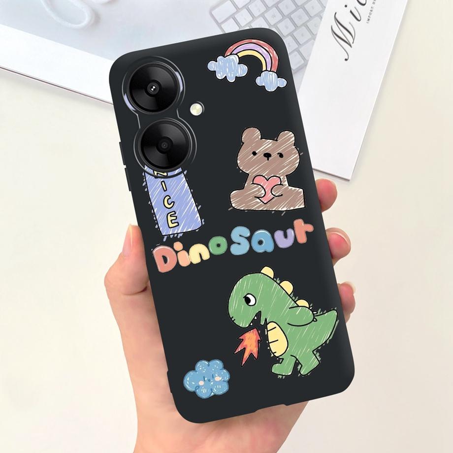 For Xiaomi Redmi 13C 5G Redmi 13R 5G Case Soft Silicone Phone Cases Butterfly Cactus CAPA For Redmi13C Redmi13R 5G Funda Bumper
