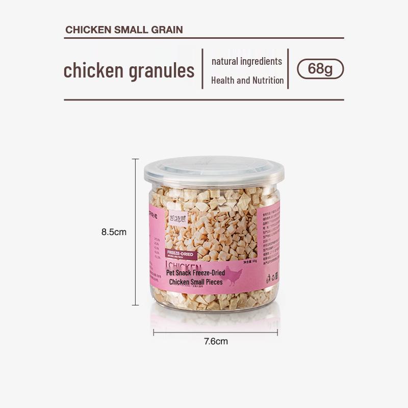 

Лакомства для питомцев: Лиофилизированная курица, утка, говядина, лосось, перепел, гранулы яичного желтка для кошек и собак (Маленькая банка)