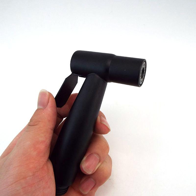Black Silver Hand Toilet Bidet Sprayer Set Stainless Steel 2m Water Hose Valve Diverter Holder Faucet Wc Bathroom Shower Head