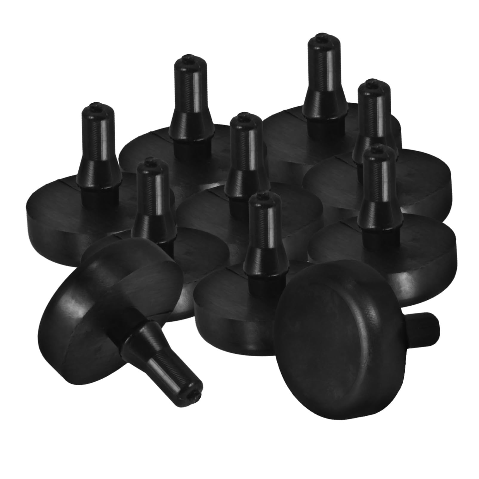 

HAWILLOSCH 10pcs Brake Pedal Rubber Particles Clutch Pedal Pad Stopper Car Brake Pedal Stop 2.00X1.70X1.70CM чёрный