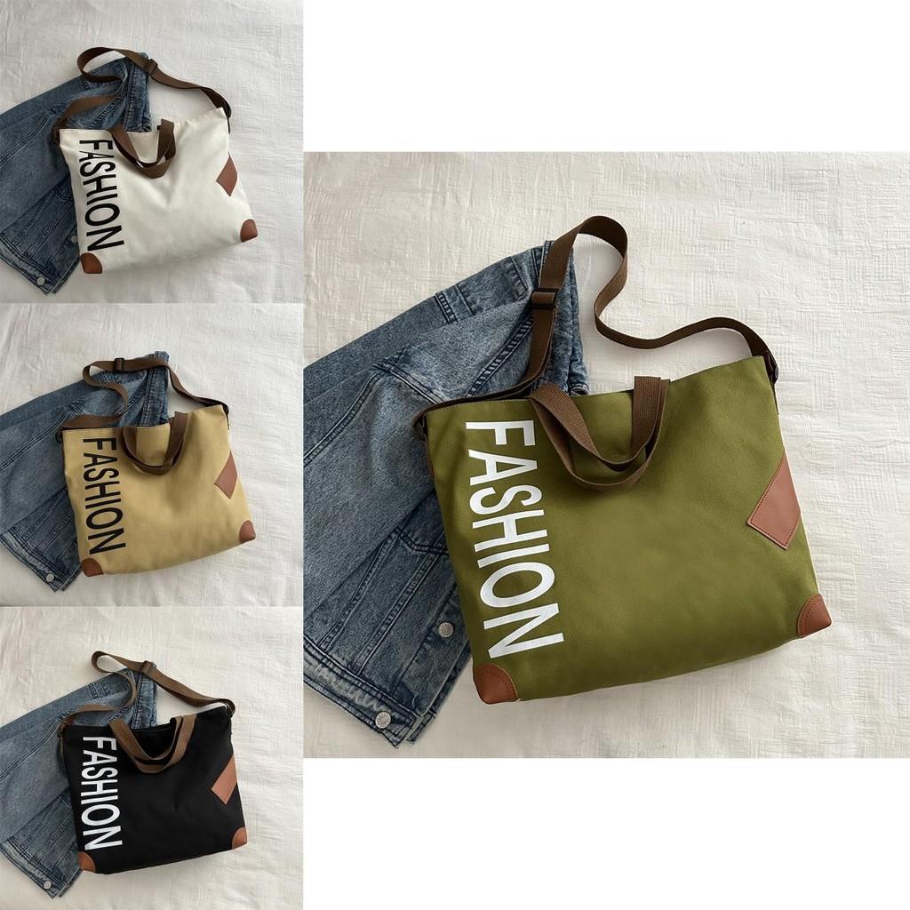 Stylish Japanese Large Capacity Canvas Shoulder Bag For Women Perfect For Daily Commutes And Classes